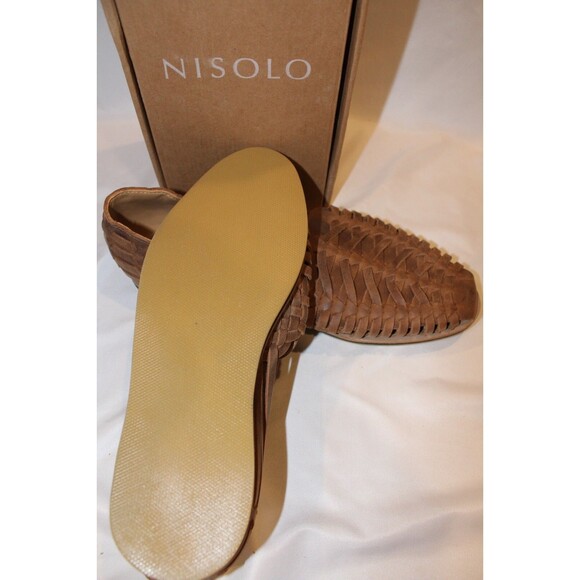 Nisolo Tan Woven Leather Sandals main image 4